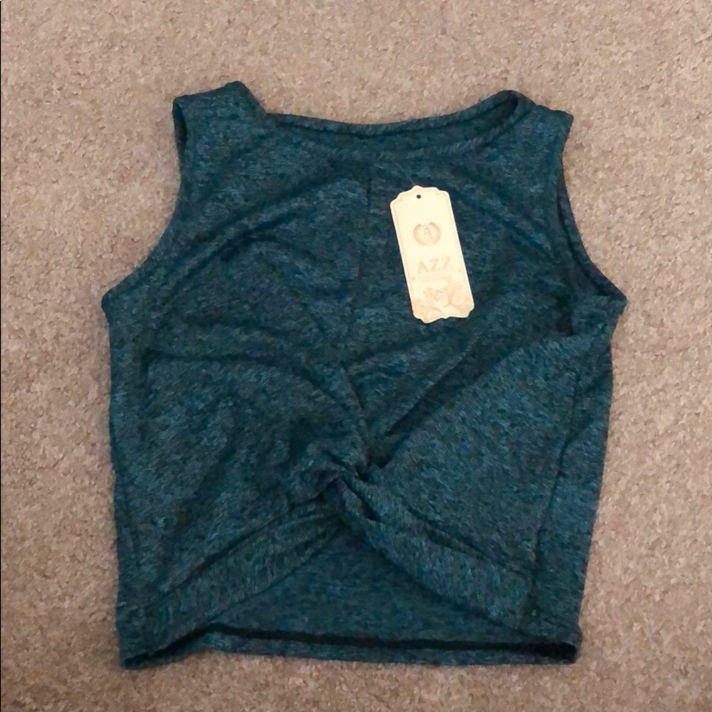 Crop top with a twist knot in front